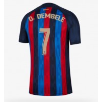 Fotbalové Dres Barcelona Ousmane Dembele #7 Domácí 2022-23 Krátký Rukáv